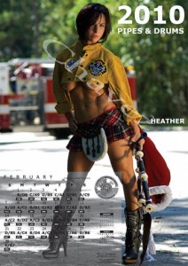 Heather as seen in the HFD Pipes and Drums Calendar. Click on the image to purchase now... $12 to support the HFD Pipes and Drums...and get this awesome photo!