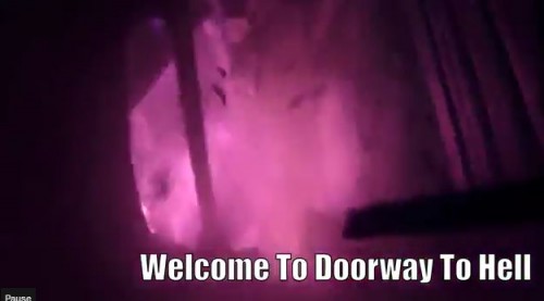 doorway to hell on fire critic helmet camera video