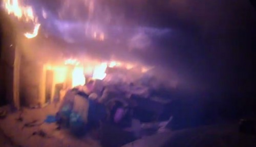 lakeshore house fire on helmet camera video on fire critic